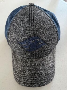 Disney Men's Heather Gray & Navy Baseball Cap with Embroidered Mickey